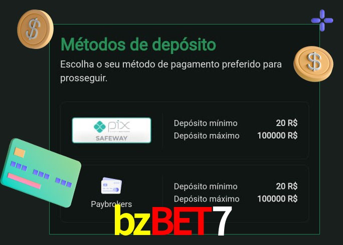 O cassino bzbet7 oferece uma grande variedade de métodos de pagamento